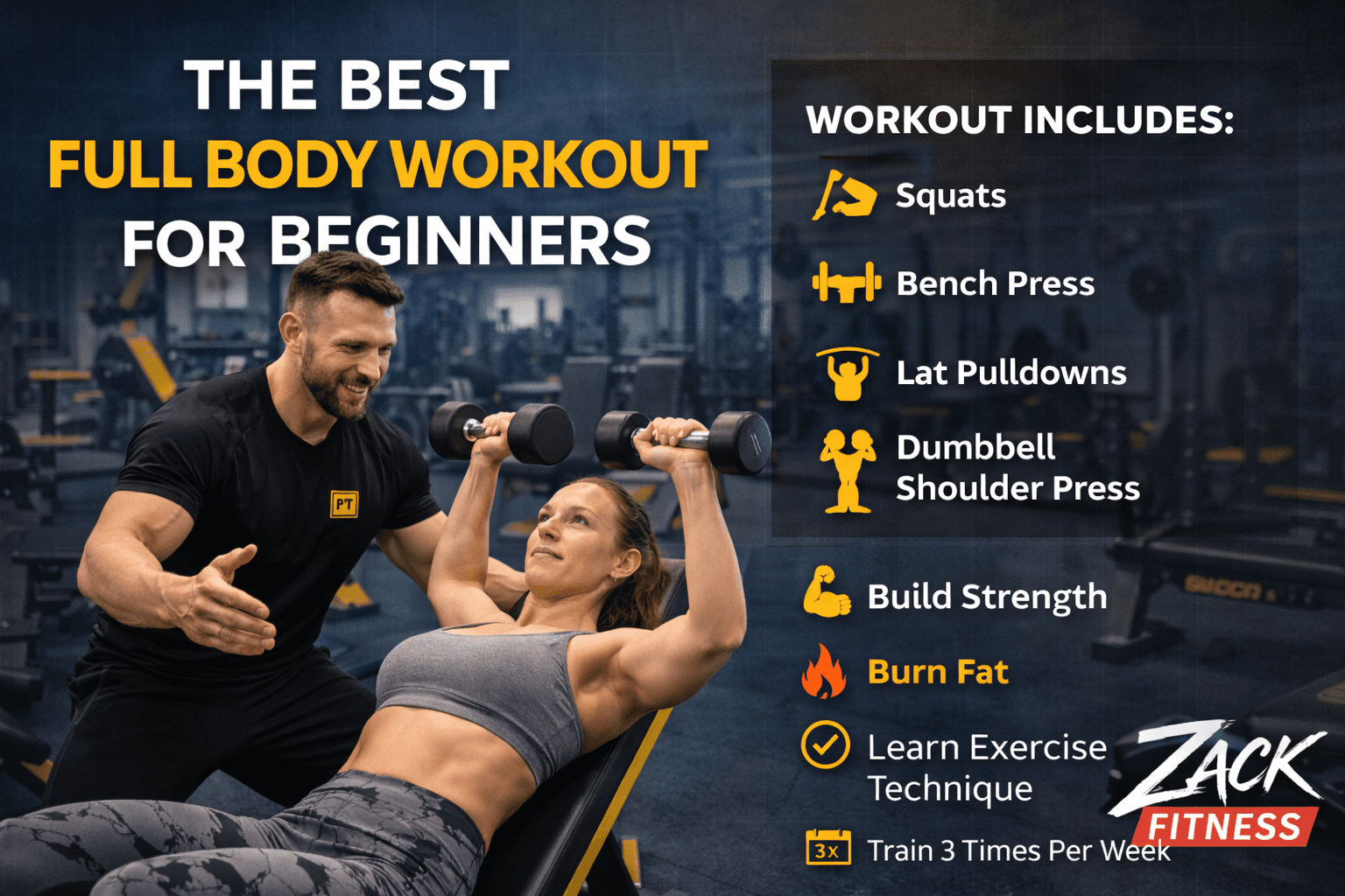 The Best Full Body Workout for Beginners - Zack Fitness Personal ...